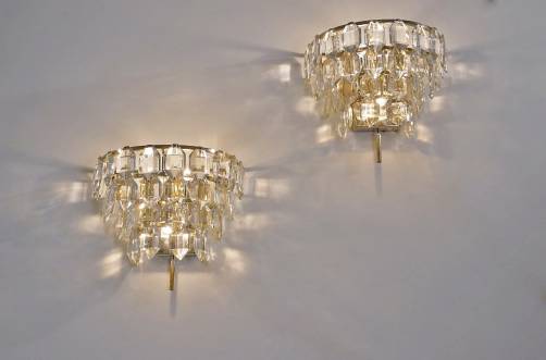 Bakalowits wall lights, 1950`s ca, Austrian